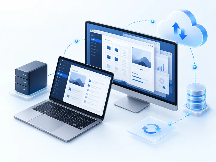 Desktop applications interface concept